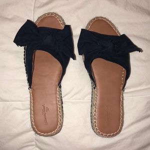 Cute bow espadrilles sandals